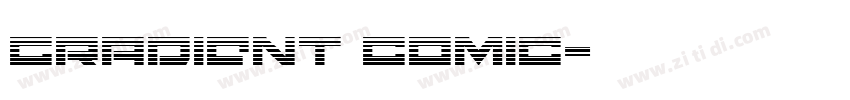 gradient comic字体转换